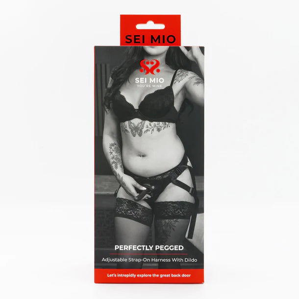 SEI MIO Perfectly Pegged Adjustable Strap-On Harness with Dildo