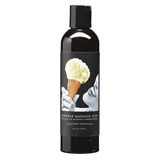 Earthly Body Edible Massage Oil Vanilla 8 oz