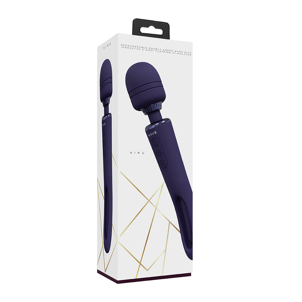 Shots Kiku Double Wand with G-Spot Purple