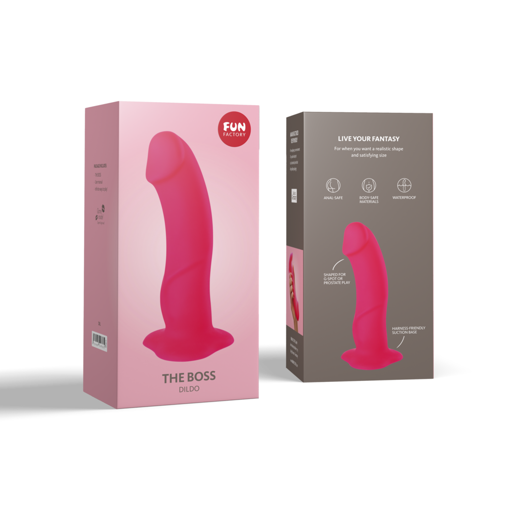 Fun Factory Boss Realistic Dildo - Black