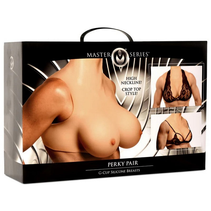 XR Brands Perky Pair G-Cup Silicone Breasts