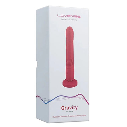 Lovense Gravity Thrusting Dildo - Red