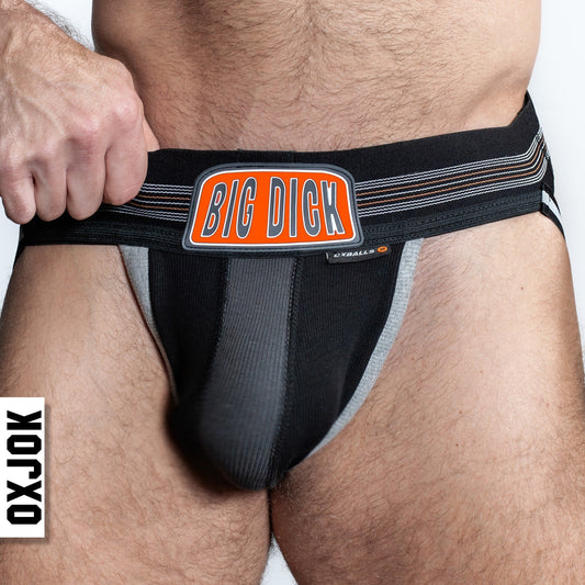 OXBALLS BULGER The Big Pouch Jock - Black Iron - Small