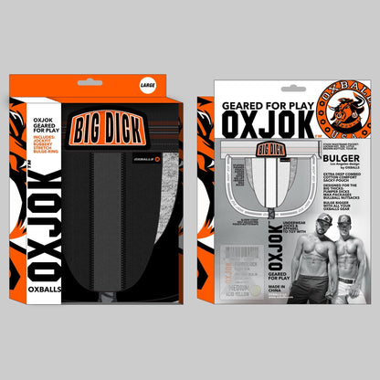 OXBALLS BULGER The Big Pouch Jock - Black Iron - XLarge