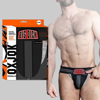 OXBALLS BULGER The Big Pouch Jock - Black Iron - Large