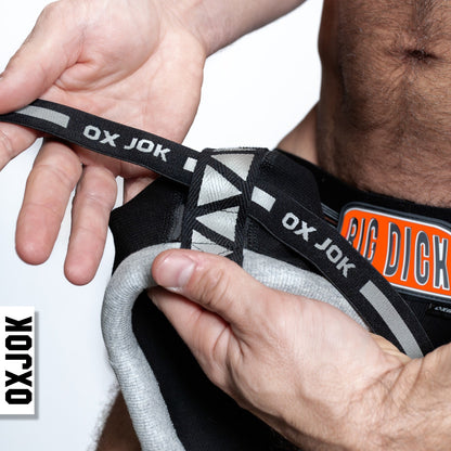 OXBALLS BULGER The Big Pouch Jock - Black Iron - XLarge