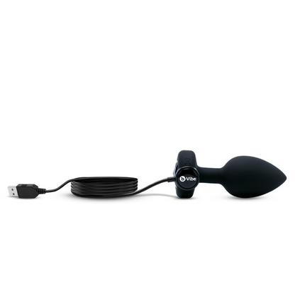 b-Vibe Vibrating Jewel Remote Control Plug - M/L - Black