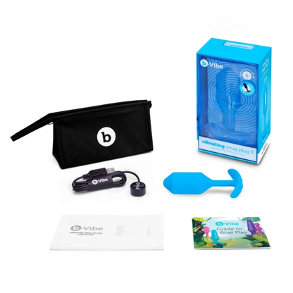 b-Vibe Vibrating Snug & Tug - L - Blue