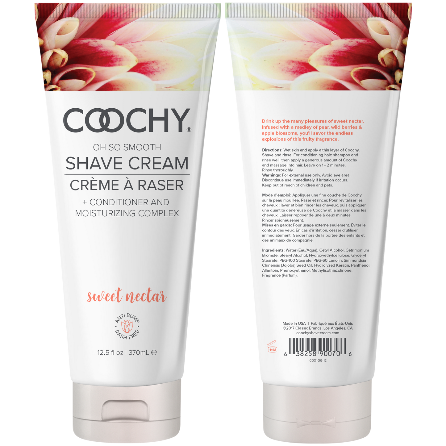 Coochy Sweet Nectar Shave Cream 12.5oz / 370mL