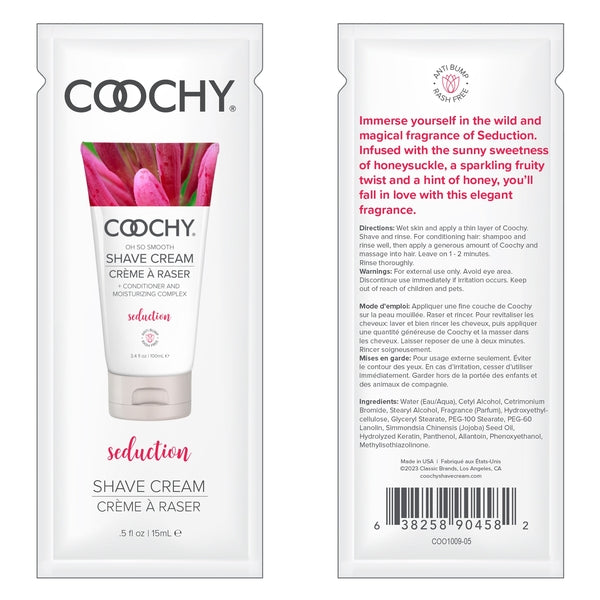 Coochy Shave Cream Seduction .5oz | 15mL