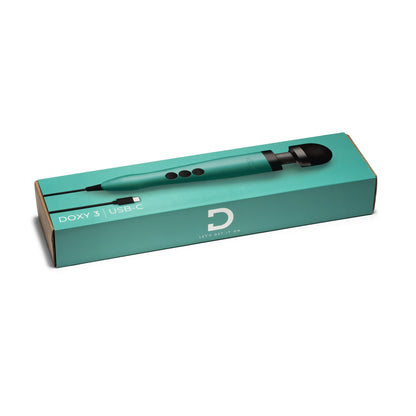 Doxy 3 USB-C Wand Massager - Turquoise