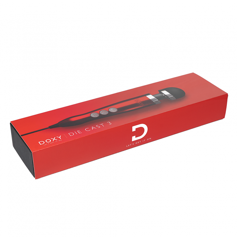 Doxy Die Cast 3 Wand Massager - Candy Red