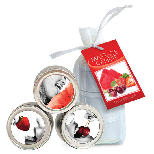 Earthly Body Threesome Edible Mini Candle Trio