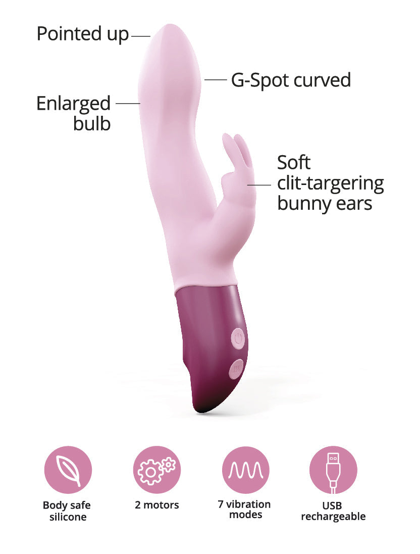 Love To Love Hello Rabbit Vibrator - Baby Pink