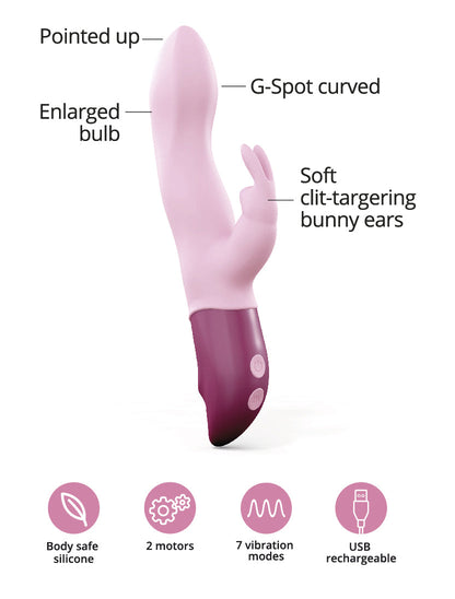 Love To Love Hello Rabbit Vibrator - Baby Pink