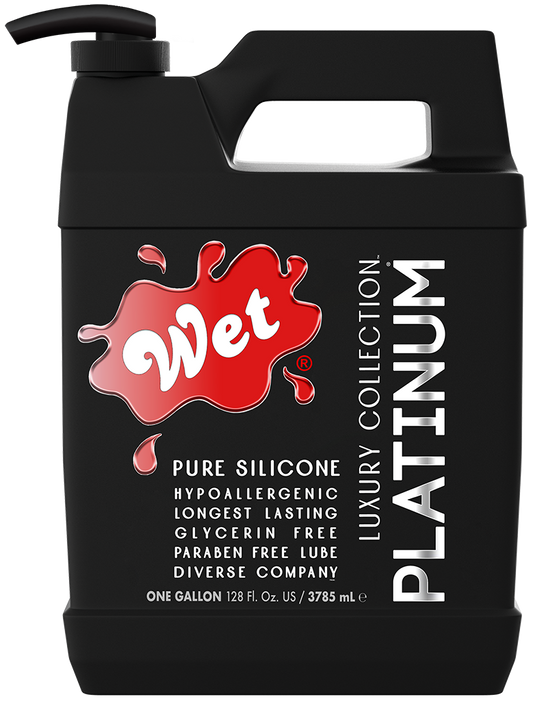 Wet Platinum Pure Silicone Luxury Lubricant - 128oz