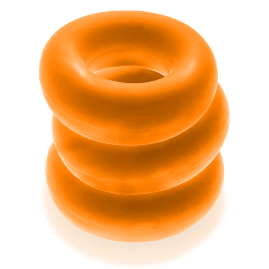 Oxballs FAT WILLY 3-pack Jumbo Cockrings - ORANGE