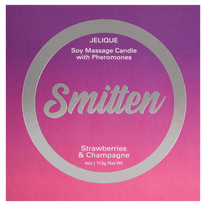 Jelique Massage Candle Smitten Strawberries & Champagne - 4oz / 113g