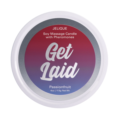 Jelique Get Laid Passion Fruit Massage Candle - 4oz / 113g