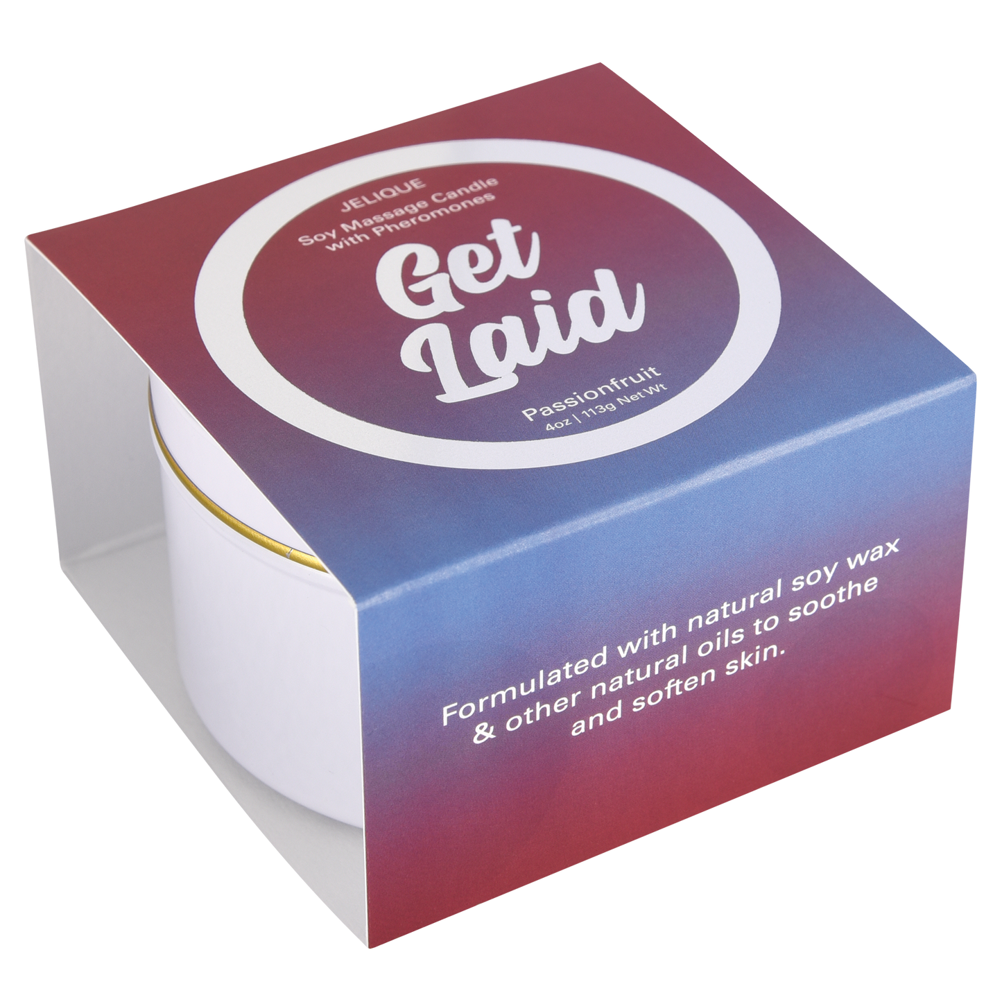 Jelique Get Laid Passion Fruit Massage Candle - 4oz / 113g