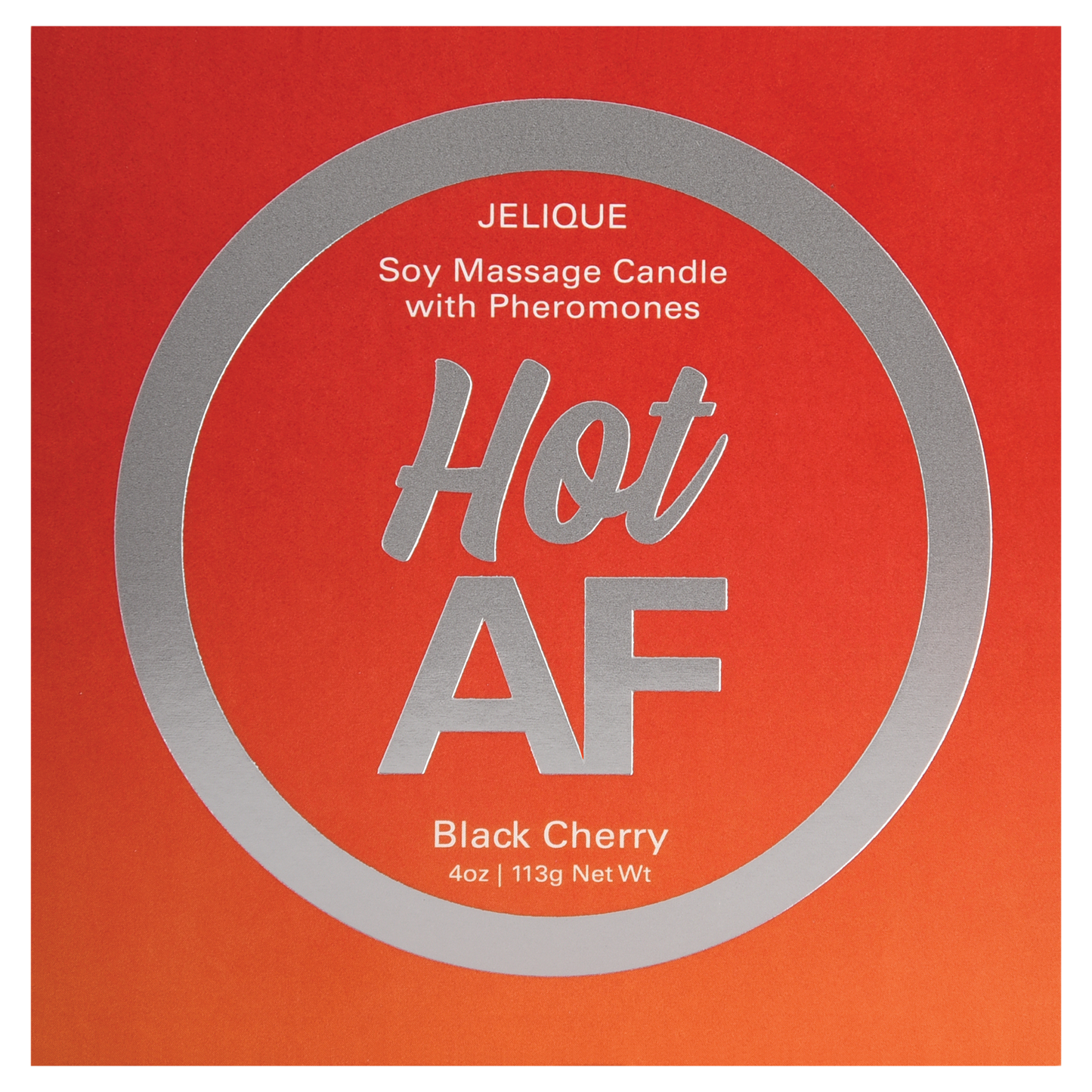 Jelique Hot AF Black Cherry Massage Candle - 4oz / 113g