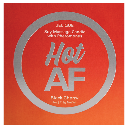 Jelique Hot AF Black Cherry Massage Candle - 4oz / 113g