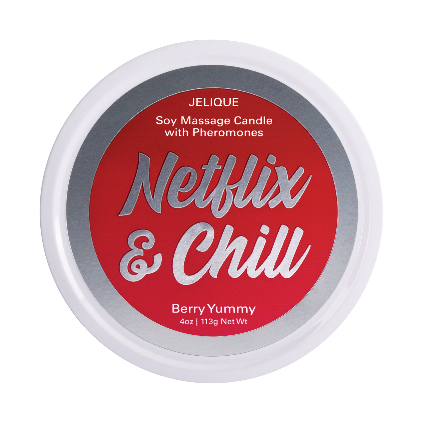 Jelique Netflix & Chill Berry Yummy Massage Candle - 4oz / 113g