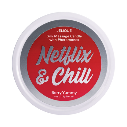 Jelique Netflix & Chill Berry Yummy Massage Candle - 4oz / 113g