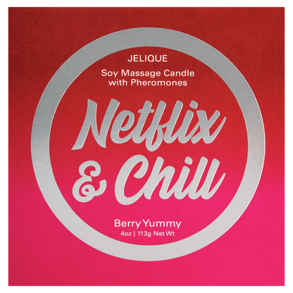 Jelique Netflix & Chill Berry Yummy Massage Candle - 4oz / 113g