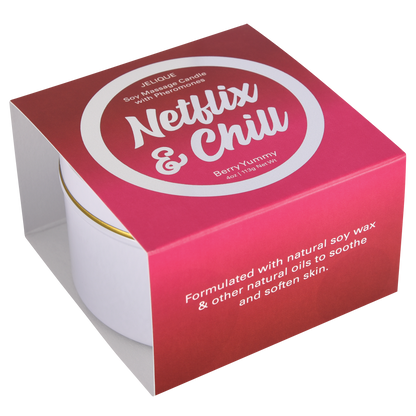 Jelique Netflix & Chill Berry Yummy Massage Candle - 4oz / 113g