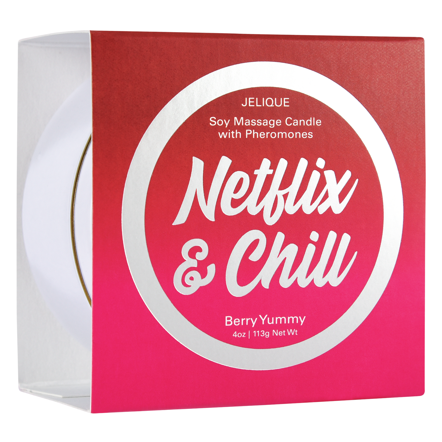 Jelique Netflix & Chill Berry Yummy Massage Candle - 4oz / 113g