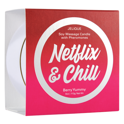 Jelique Netflix & Chill Berry Yummy Massage Candle - 4oz / 113g