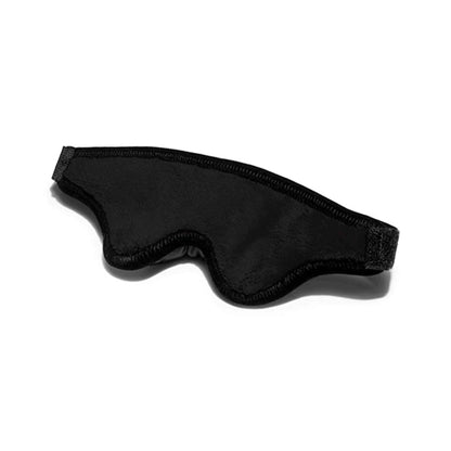 Black Label Loveblind Plush Blindfold - Black Microfiber