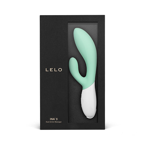 Lelo Ina 3 Rabbit Vibrator - Seaweed