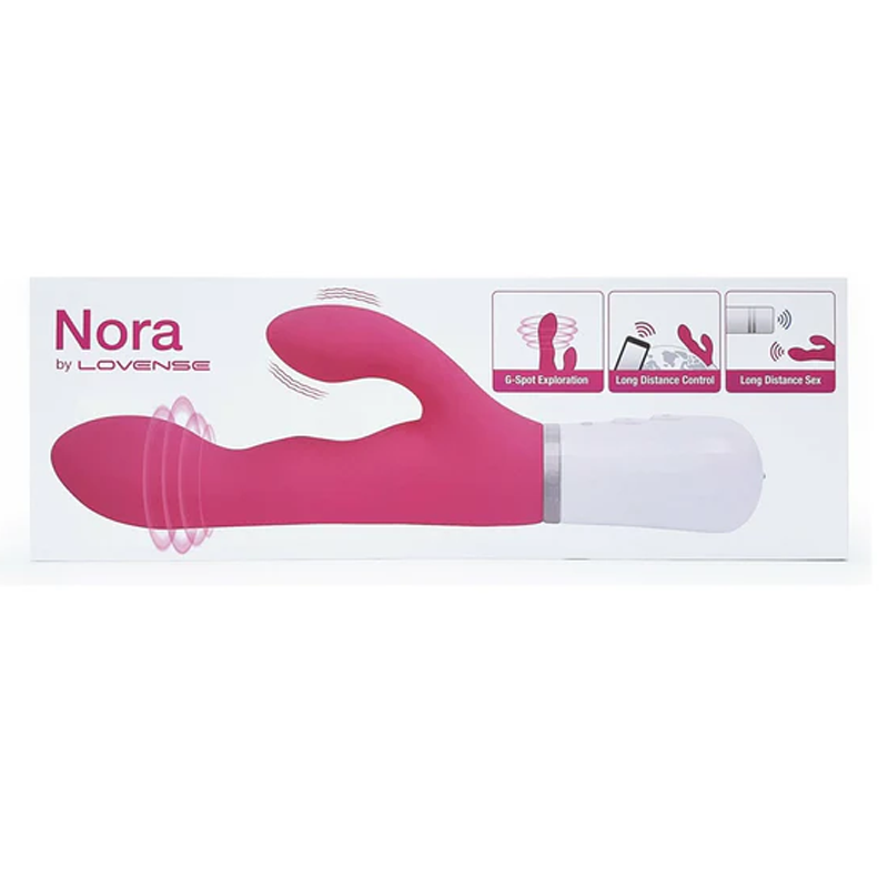 Lovense Nora Bluetooth Rabbit Vibrator - Pink