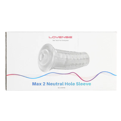 Lovense MAX 2 Nuetral Hole Sleeve - Clear