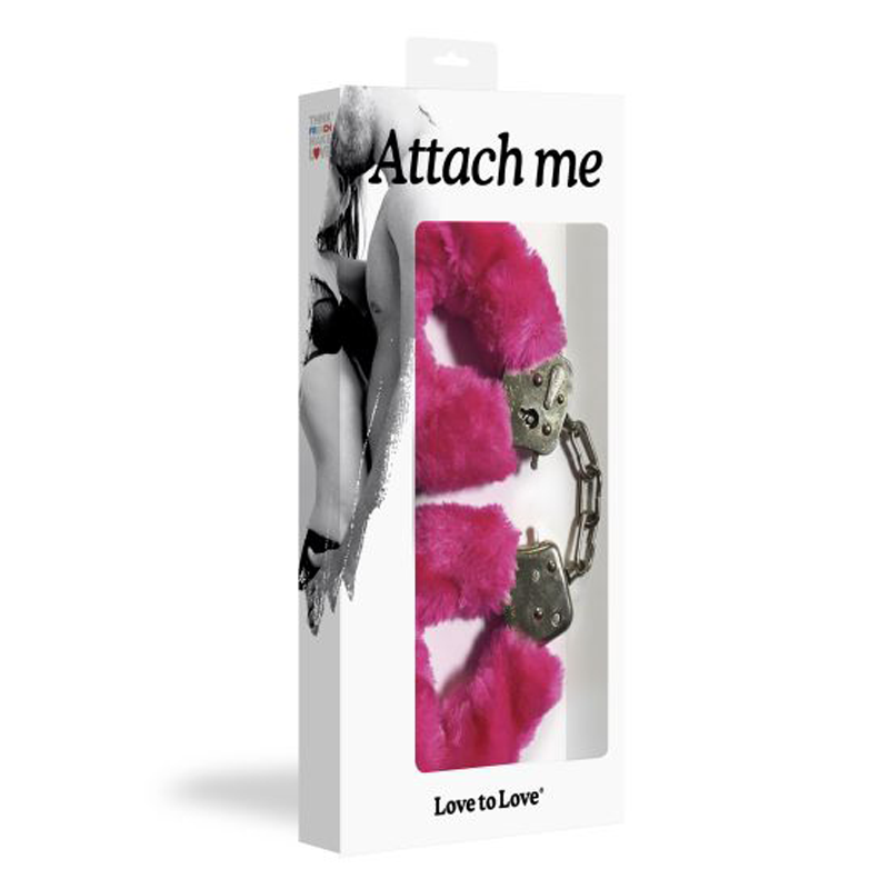 Love To Love Attach Me Handcuffs - Pink