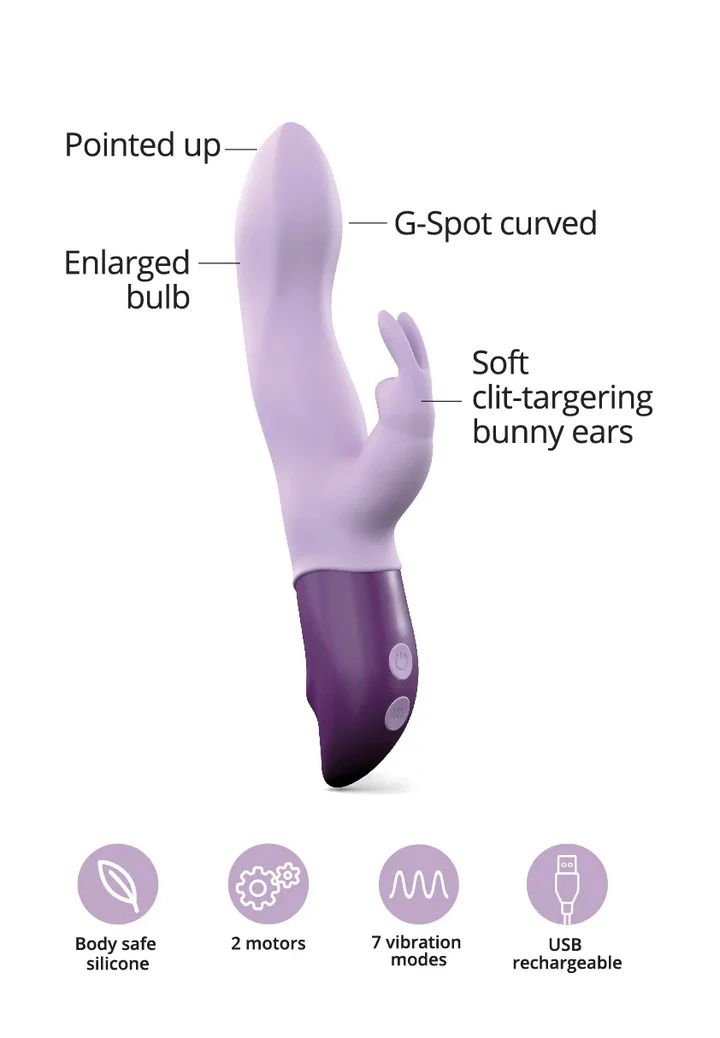 Love To Love Hello Rabbit Vibrator- Viva Mauve