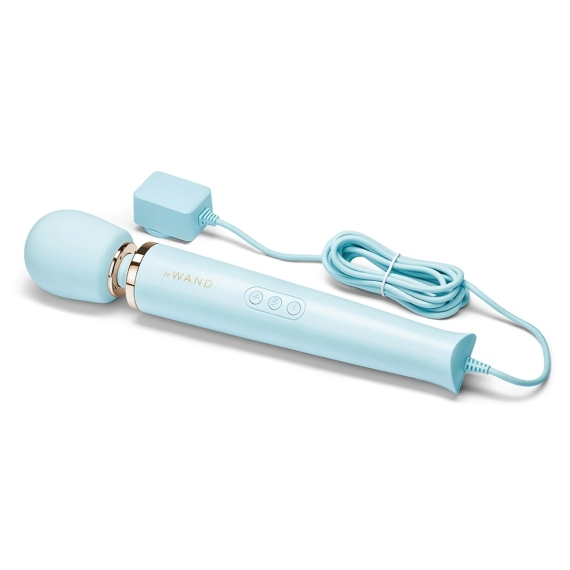 Le Wand Plug-In Vibrating Massager - Sky Blue