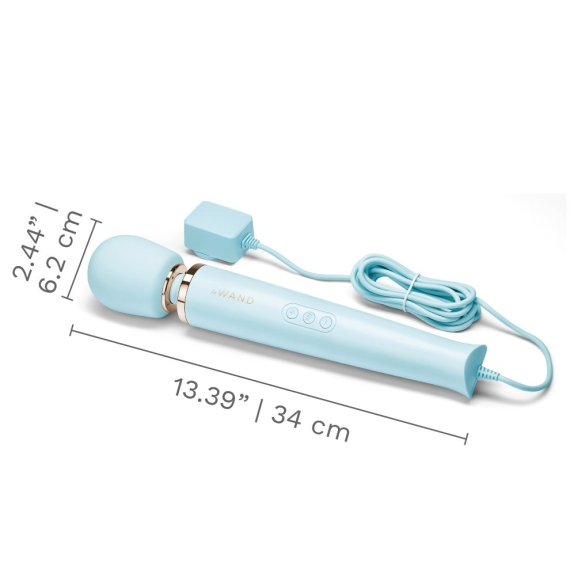 Le Wand Plug-In Vibrating Massager - Sky Blue