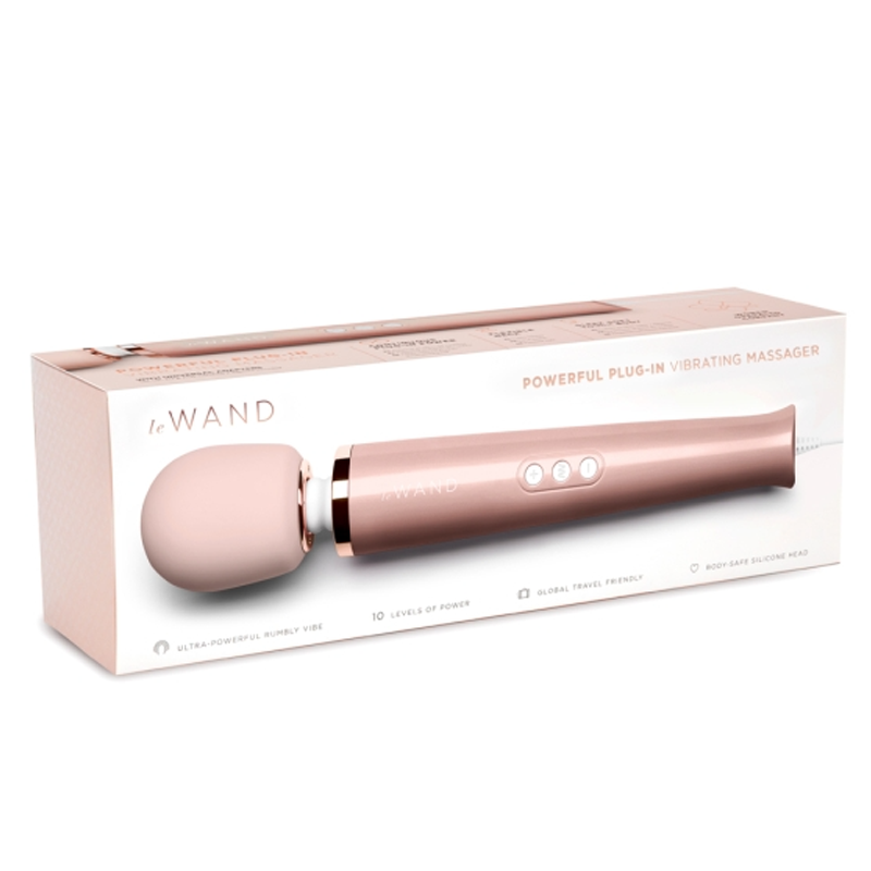 Le Wand Plug-In Vibrating Massager - Rose Gold