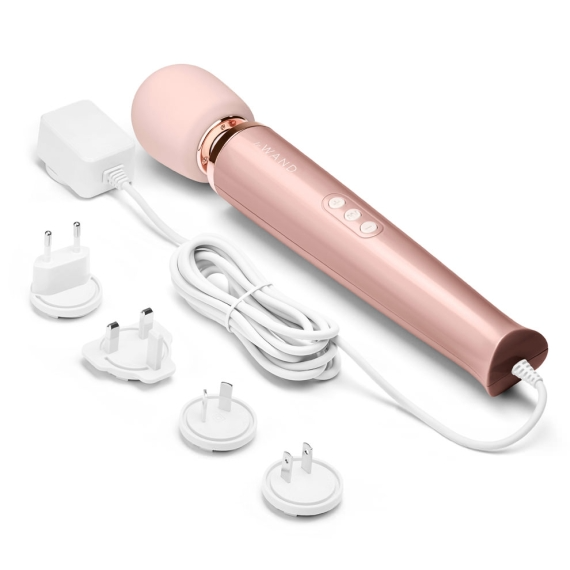 Le Wand Plug-In Vibrating Massager - Rose Gold