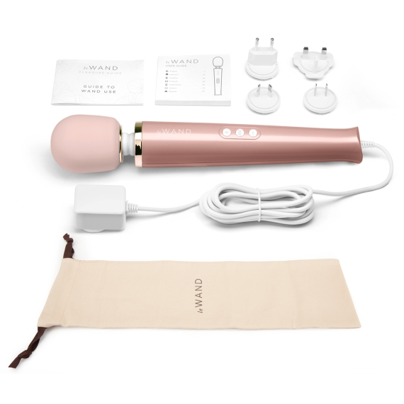 Le Wand Plug-In Vibrating Massager - Rose Gold