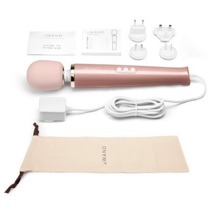 Le Wand Plug-In Vibrating Massager - Rose Gold