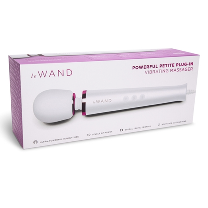 LE Wand Powerful Petite Plug-In Massager - White