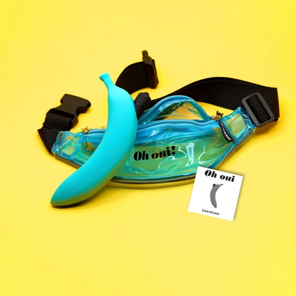 Love to Love Oh Oui Banana Vibrator - Blue Lagoon