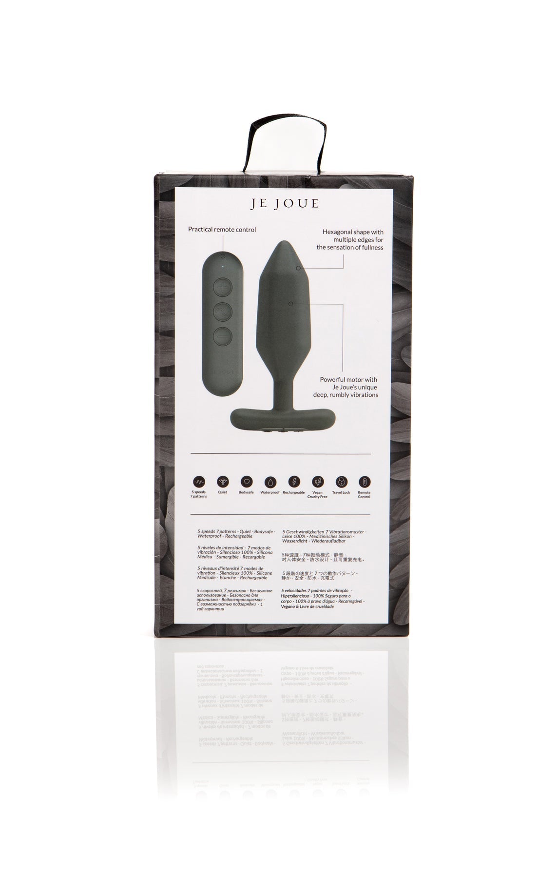 Je Joue Onyx Vibrating Butt Plug - Black