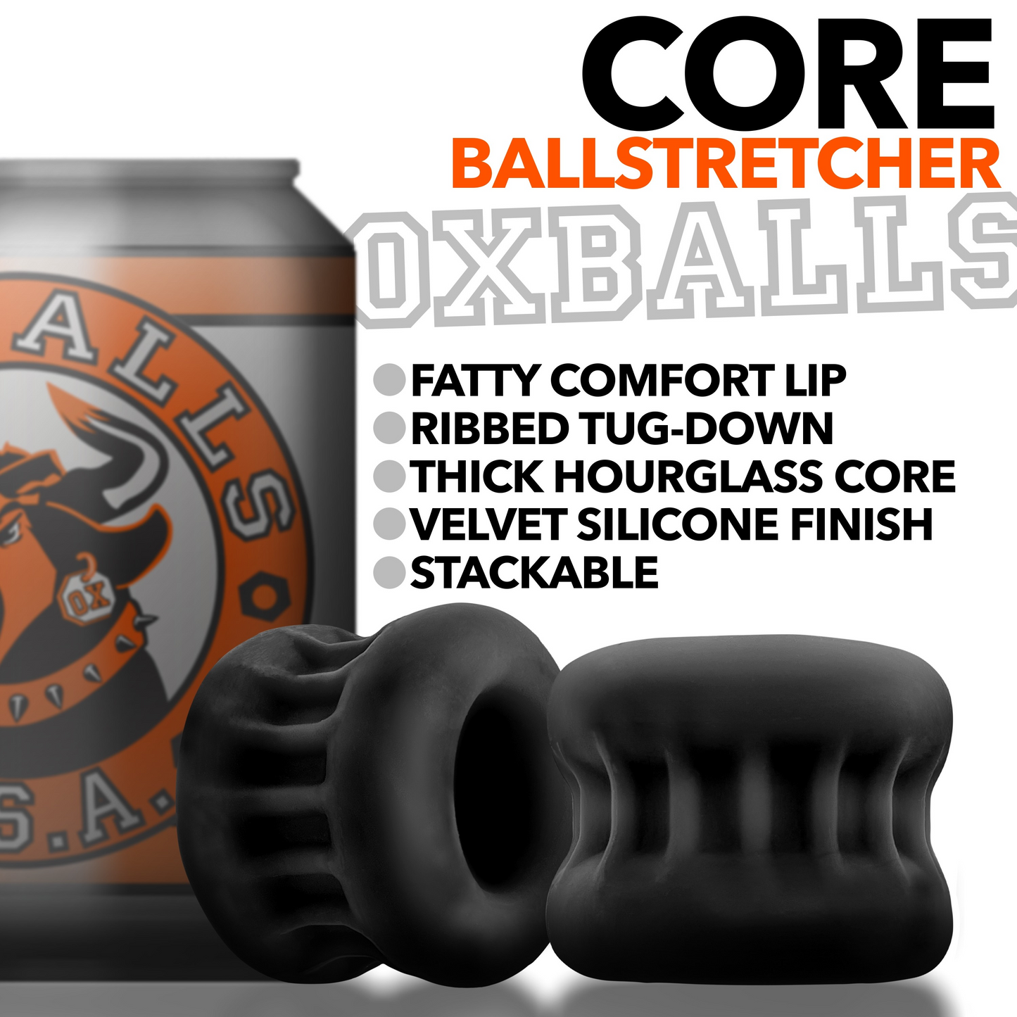 Oxballs Core Ballstretcher - Black Ice