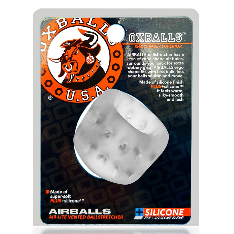 Oxballs Airballs Air-Lite Vented Ballstretcher - Clear Ice