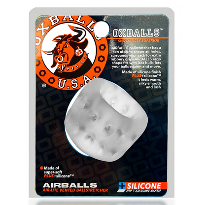 Oxballs Airballs Air-Lite Vented Ballstretcher - Clear Ice